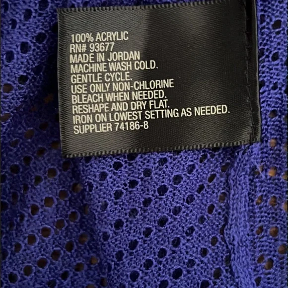 Worthington Woman NWT Violet Light Knit Open Cardigan - Picture 7 of 9